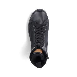 Rieker Damen Schnürstiefel tiefschwarz