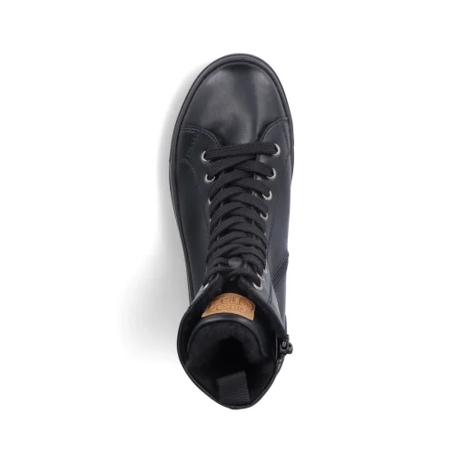 Rieker Damen Schnürstiefel tiefschwarz