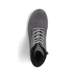 Rieker Damen Schnürstiefel asphaltgrau