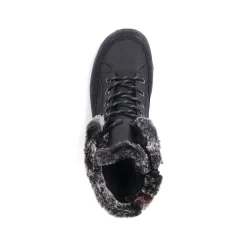 Rieker Damen Schnürstiefel nachtschwarz