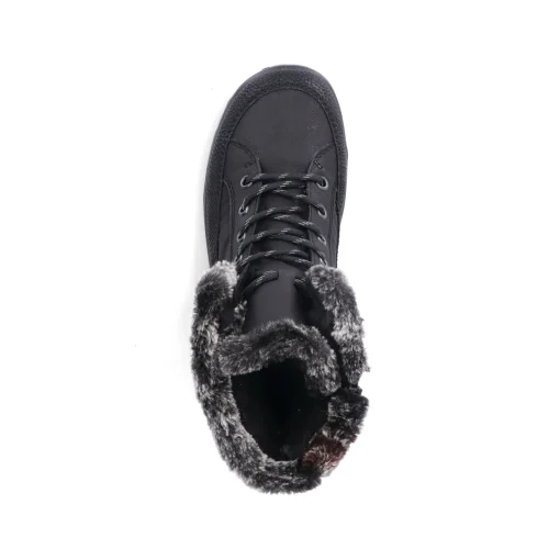 Rieker Damen Schnürstiefel nachtschwarz