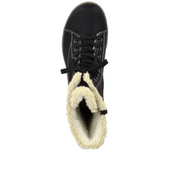 Rieker Damen Schnürstiefel tiefschwarz