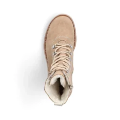 Rieker Damen Schnürstiefel braunbeige