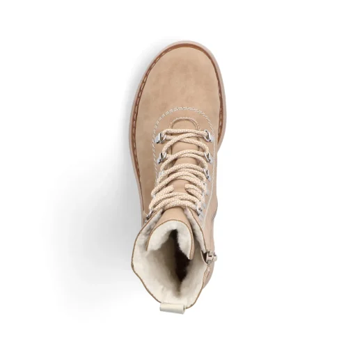 Rieker Damen Schnürstiefel braunbeige