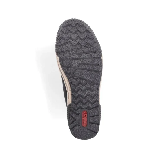 Rieker Damen Schnürstiefel asphaltschwarz