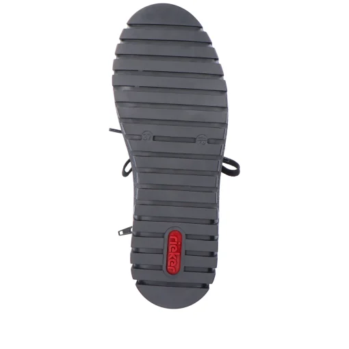 Rieker Damen Schnürstiefel tiefschwarz