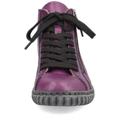 Rieker Damen Schnürstiefel aubergine-schwarz