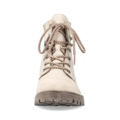 Rieker Damen Schnürstiefel hellbeige