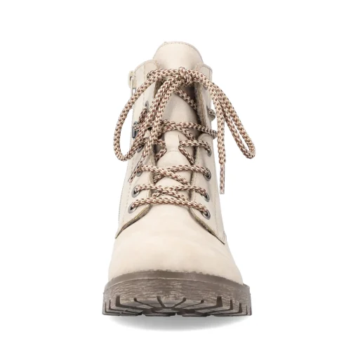 Rieker Damen Schnürstiefel hellbeige