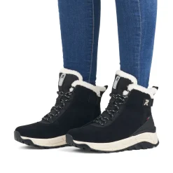 Rieker Damen Schnürstiefel deep-black pearl