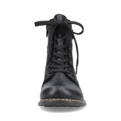 Rieker Damen Schnürstiefel tiefschwarz