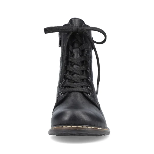 Rieker Damen Schnürstiefel tiefschwarz