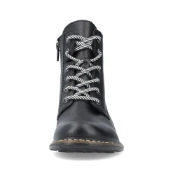 Rieker Damen Schnürstiefel asphaltschwarz