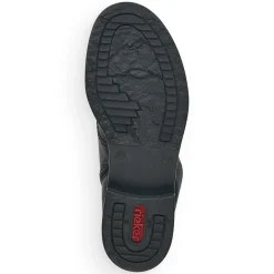 Rieker Damen Schnürstiefel asphaltschwarz
