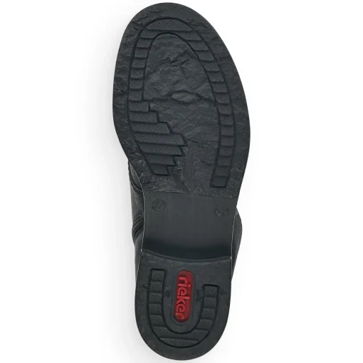 Rieker Damen Schnürstiefel asphaltschwarz