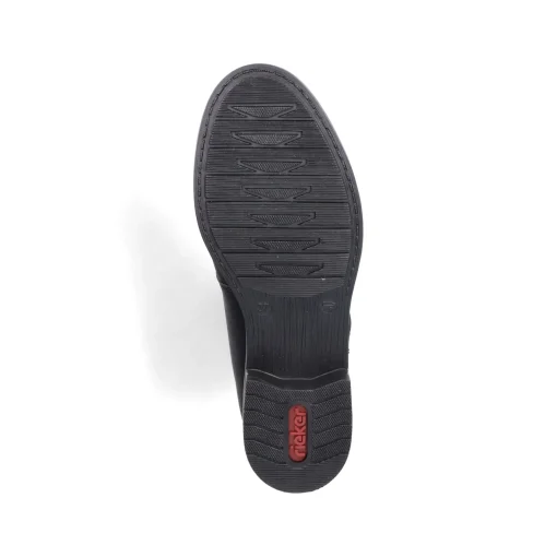 Rieker Damen Schnürstiefel asphaltschwarz