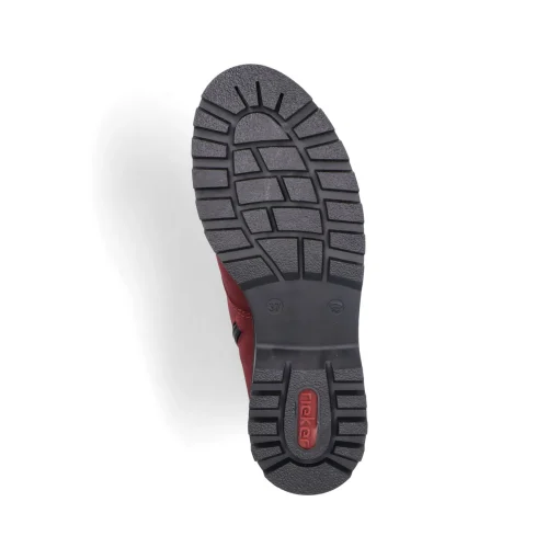 Rieker Damen Schnürstiefel rubinrot