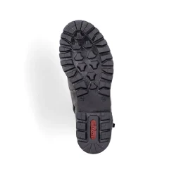 Rieker Damen Schnürstiefel mondgrau