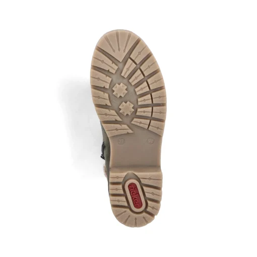 Rieker Damen Schnürstiefel laubgrün