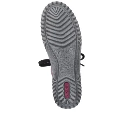 Rieker Damen Schnürstiefel aubergine-schwarz
