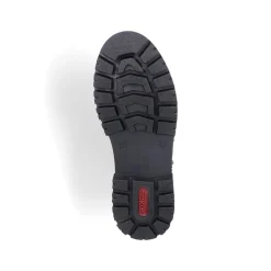 Rieker Damen Schnürstiefel graugrün-schwarz