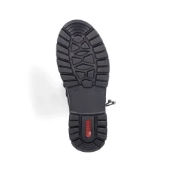 Rieker Damen Schnürstiefel tiefschwarz