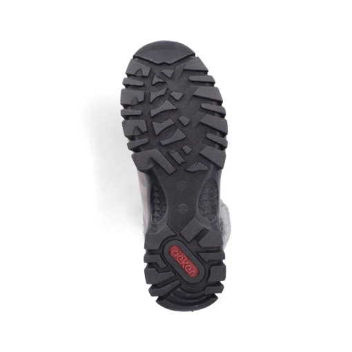 Rieker Damen Schnürstiefel silbergrau