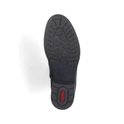 Rieker Damen Schnürstiefel asphaltschwarz