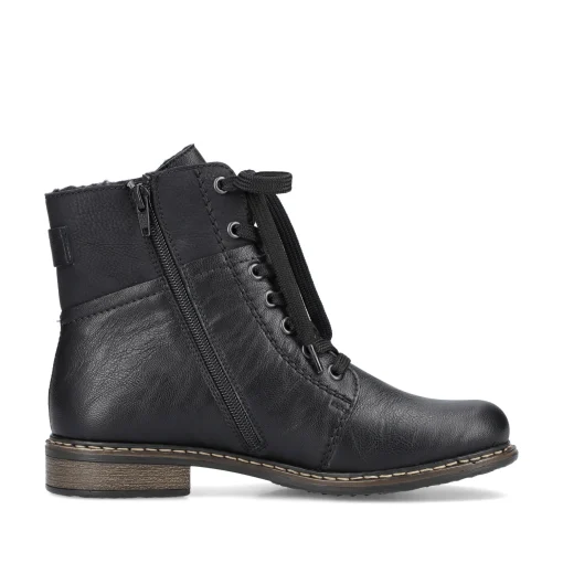 Rieker Damen Schnürstiefel tiefschwarz