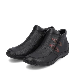 Rieker Damen Slipper asphaltschwarz