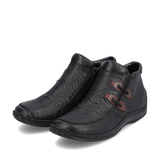 Rieker Damen Slipper asphaltschwarz