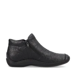 Rieker Damen Slipper asphaltschwarz