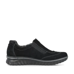 Rieker Damen Slipper asphaltschwarz