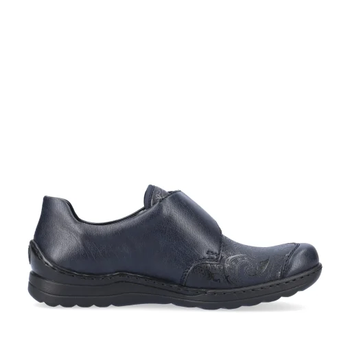 Rieker Damen Slipper asphaltschwarz