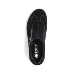 Rieker Damen Slipper asphaltschwarz