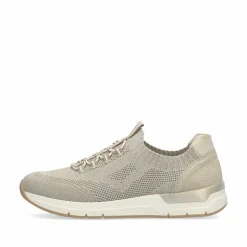 Rieker Damen Slipper beige-grau