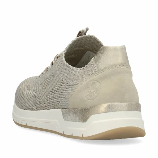 Rieker Damen Slipper beige-grau