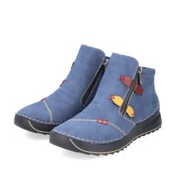 Rieker Damen Slipper blaugrau