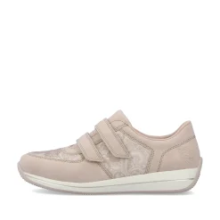 Rieker Damen Slipper cremebeige