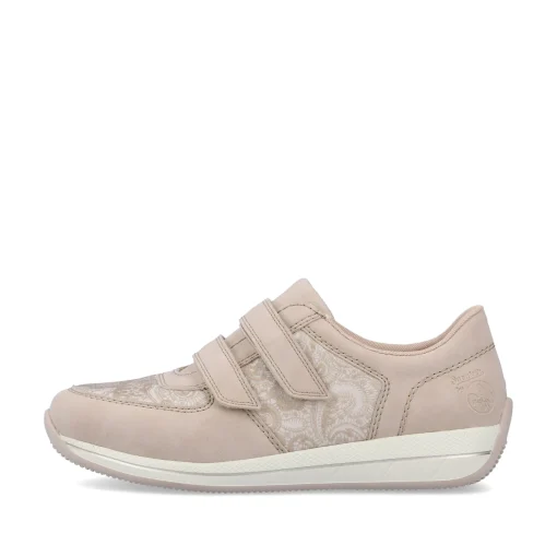 Rieker Damen Slipper cremebeige