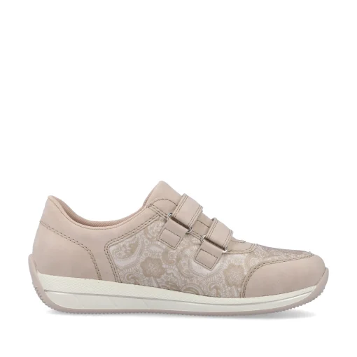 Rieker Damen Slipper cremebeige