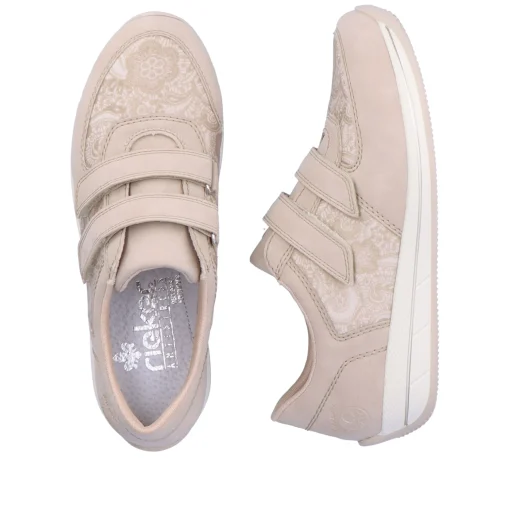 Rieker Damen Slipper cremebeige