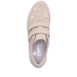 Rieker Damen Slipper cremebeige