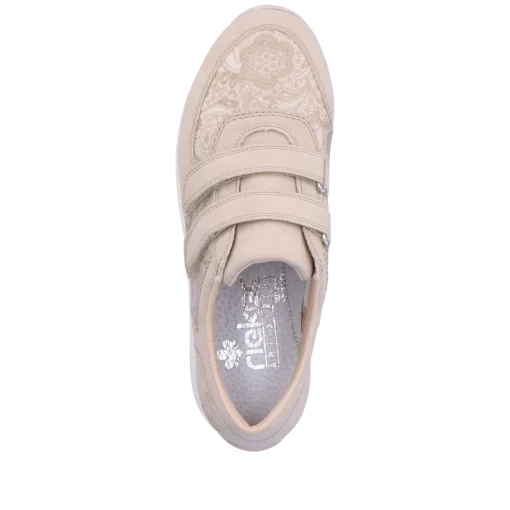 Rieker Damen Slipper cremebeige