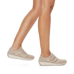 Rieker Damen Slipper cremebeige