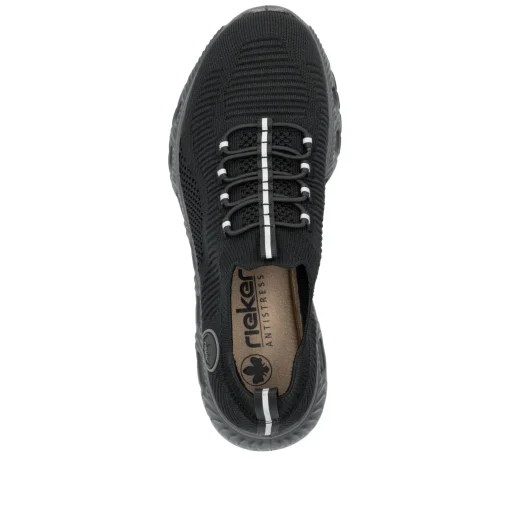 Rieker Damen Slipper graphitschwarz