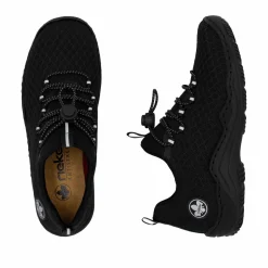 Rieker Damen Slipper graphitschwarz