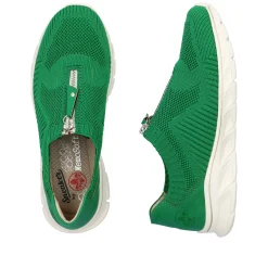 Rieker Damen Slipper grasgrün