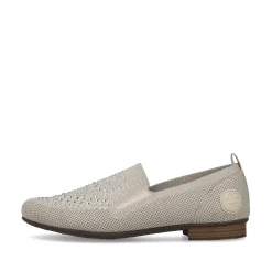 Rieker Damen Slipper hellbeige