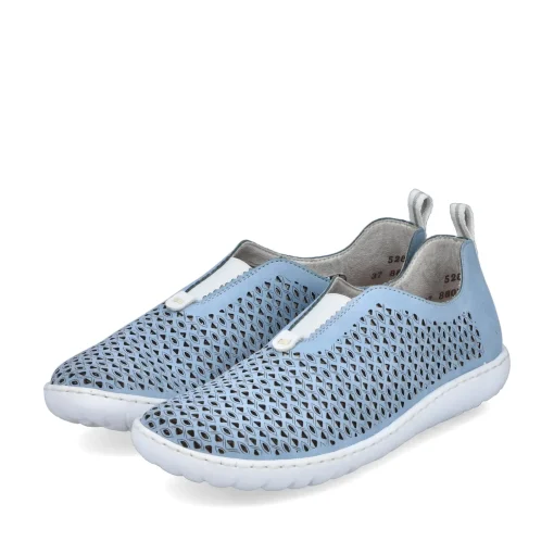Rieker Damen Slipper hellblau